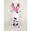 Cute Cow with Pink Mouth Mascot Costume Cartoon