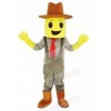 Blockhead Corn Crop Cowboy Mascot Costume