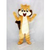 Cute Brown Squirrel Mascot Costume Cartoon