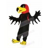 Black Night Hawk Mascot Costume
