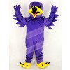 Purple Night Hawk Mascot Costume School