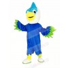 Royal Blue Head Bird Mascot Costume Animal