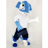 Realistic Swordfish with Black Pants Mascot Costume Cartoon	