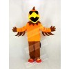 Cool Rock Chicken Rooster Mascot Costume Cartoon