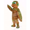 Green and Brown Sea Turtle Mascot Costume Animal