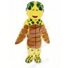 Brown and Yellow Sea Turtle Mascot Costume Animal