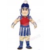 Blue Spartan Trojan Knight Sparty with Red Chest Mascot Costumes 