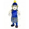 Blue and Yellow Titan Spartan Trojan Knight Sparty Mascot Costume People