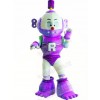 Purple Robot Plush Adult Mascot Costume College  