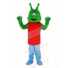 Green Alien Mascot Costume Cartoon	