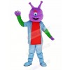 Alien with Purple Head Mascot Costume Cartoon