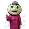 Baseball Monkey Head Mascot Adult Costume