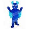 Blue Flying Bat Mascot Costume Animal