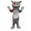 Cheshire Cat with Red and Blue Eyes Mascot Costume Cartoon