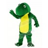 Big Head Green Dino Dinosaur Mascot Costume Cartoon