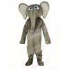 Grey Elephant Mascot Costume Cartoon