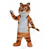 Friendly Tiger Mascot Costume Cartoon