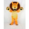 Funny Orange Lion Adult Mascot Costume School	