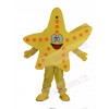 Smiling Yellow Starfish Mascot Costume