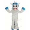 Unicorn with Blue Mane Mascot Costume Cartoon