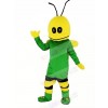 Green Bee Mascot Costume Cartoon