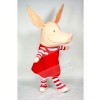 Pig in Red Dress Mascot Costumes Cartoon