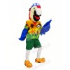 Fashion Parrot with Blue Hat Mascot Costumes Animal
