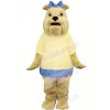 Bulldog with Yellow T-shirt Mascot Costumes