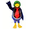 Cute Duck with Red Tie Mascot Costumes Animal