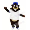 Smiling Beaver with White T-shirt Mascot Costumes Animal