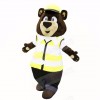 Sunny Bear with Yellow Hat Mascot Costumes Adult