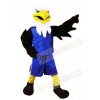 Eagle with Blue Suit Mascot Costumes Animal