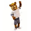 School Brown Bear Mascot Costumes Cartoon