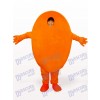 Yellow Mr Scratch Open Face Cartoon Adult Mascot Costume