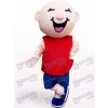Round Head Boy Cartoon Adult Mascot Costume