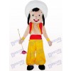 Yellow Arab Boy Cartoon Mascot Costume