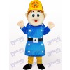 Blue Worker Sam Adult Mascot Costume