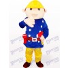 Blue Baboo Engineer Adult Mascot Costume