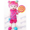 Candy Girl Cartoon Adult Mascot Costume