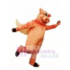 Flying Hog Pig Piglet Mascot Costume