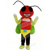 Red Head Firefly Mascot Costume Insect