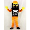Orange Auto Tyre Cab Tire Mascot Costume Cartoon