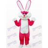 Easter Bunny In Rose Clothes Animal Mascot Costume