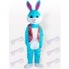 Blue Easter Bunny Rabbit Animal Adult Mascot Costume
