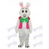 Easter Pink Vest Rabbit Mascot Adult Costume