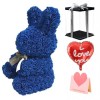 Blue Rose Rabbit Flower Rabbit Best Gift for Mother's Day, Valentine's Day, Anniversary, Weddings and Birthday
