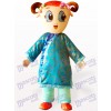 Female Sheep In Traditional Chinese Clothing Animal Adult Mascot Costume