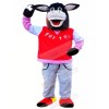 Black Donkey with Long Ears Mascot Costumes Animal