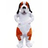 Brown and White Bernard Dog Mascot Costumes Animal