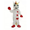 White Unicorn with Colorful Horn Mascot Costume Animal